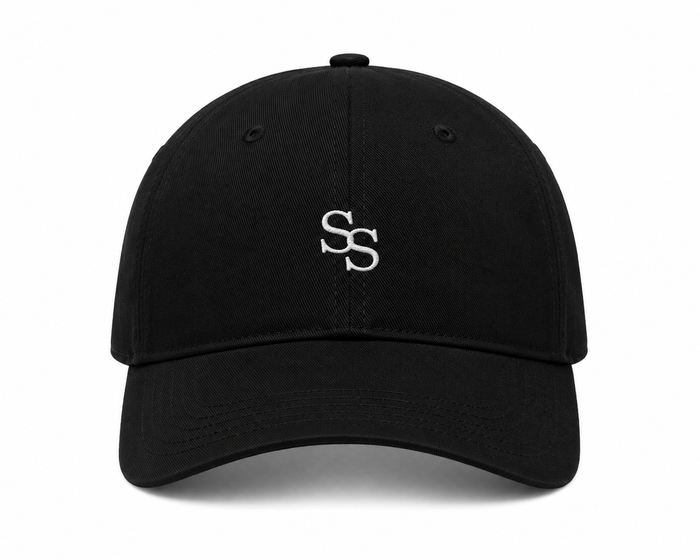 Signature Cap in black with embroidered SS mark